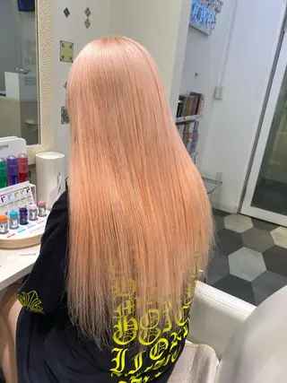 ロング EGO所属・ブリーチカラー💖 rukaのヘアスタイル