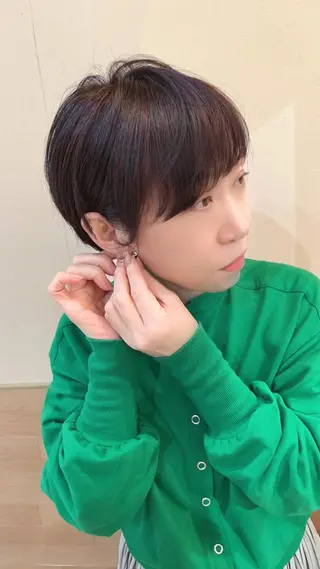 ショート ウスイマイコ カット/ケアカラーのヘアスタイル