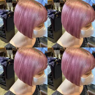 ショート カラー ヘアアレンジ 💎韓国レイヤー× 髪質改善 ゆうま💎のヘアスタイル