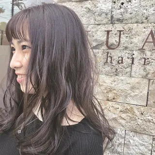 ロング カラー 雪本 愛のヘアスタイル