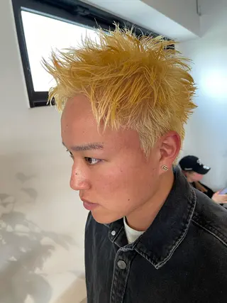 ショート メンズケアブリーチ 特化🔥村田のヘアスタイル