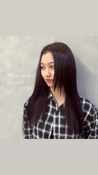 ロング Mirai/ 艶カラー/暖色カラーのヘアスタイル