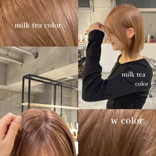 カラー 上野 莉菜のヘアスタイル