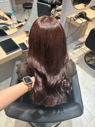 ロング カラー ヘアアレンジ mok所属・mok 🫧ayaneのヘアスタイル