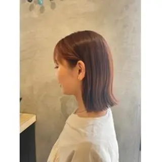 セミロング カラー ショートカットモデル 募集✨熊澤麻凜のヘアスタイル