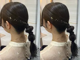 ロング ヘアアレンジ 🦋‪NANA🦋‪ /韓国風/束感まつ毛のマツエク・マツパデザイン