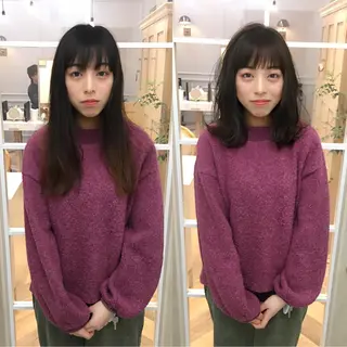 ミディアム カラー NoWL所属・大人可愛いショート* NoWL栗原隆成のヘアスタイル