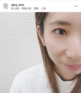 マツエク・マツパ Q-LEA  まつエク まつ毛パーマ 四条大宮所属・Q-LEA 四条大宮 クリアのマツエク・マツパデザイン