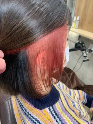 ショート カラー hair salon mementoのヘアスタイル