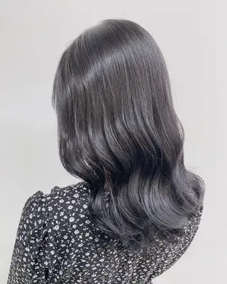 ミディアム カラー ⛄️冬の透明感 カラー⛄️大西のヘアスタイル