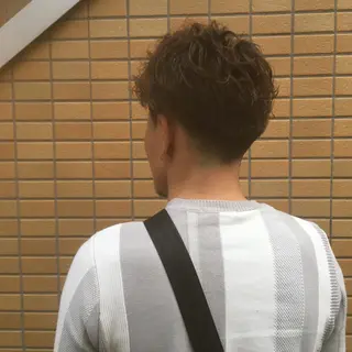 ミディアム パーマ メンズ しのはら まどかのヘアスタイル