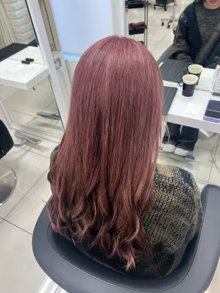 ロング カラー 暖色カラー🌹 中山由梨のヘアスタイル