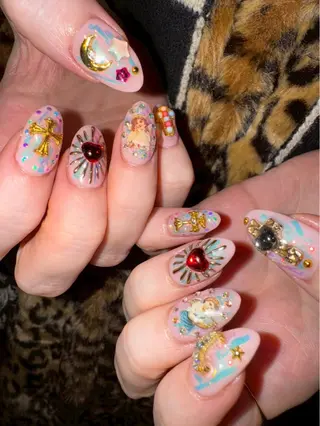 ネイル かわいいおつめ 林のネイルデザイン