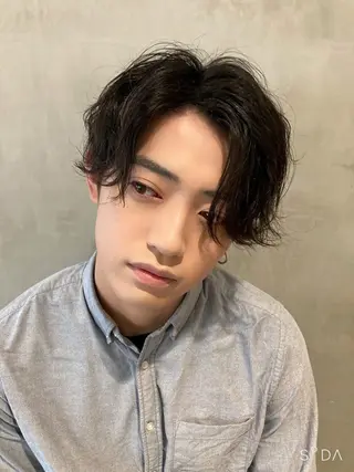 パーマ メンズ 🛑柔らか透明感 カラー🛑大谷のヘアスタイル