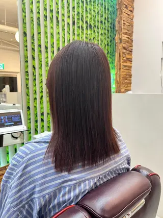 セミロング カラー 長尾 泉幹のヘアスタイル