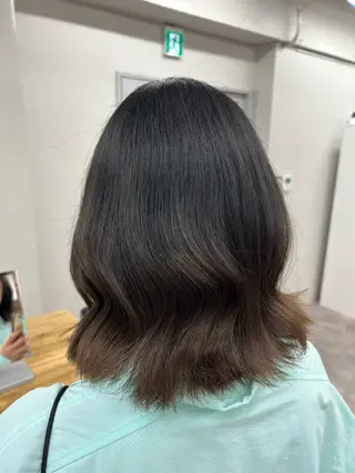 ミディアム 🫧透明感ワンカラー 🫧mio 🫧のヘアスタイル