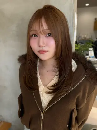 セミロング 88 hair design所属・🫧ハルカ🫧 レイヤーカットのヘアスタイル