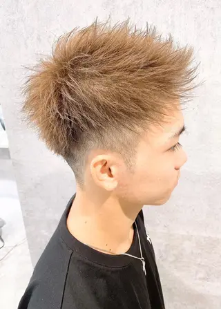 メンズ ＿WHITE鳳店 アンダーバーホワイトのヘアスタイル