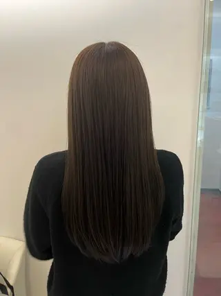 ロング パーマ コテ巻き風パーマ 藤澤　知彌のヘアスタイル