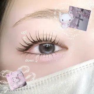 マツエク・マツパ FaB 千葉店所属・🩶束感エクステ& 上下パーマRAN🪽のマツエク・マツパデザイン