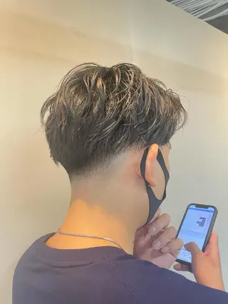 ショート パーマ メンズ Men's hair salon First 中百舌鳥店所属・First なかもず 店 YUKIのヘアスタイル