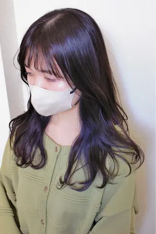 セミロング カラー 土居 正季のヘアスタイル