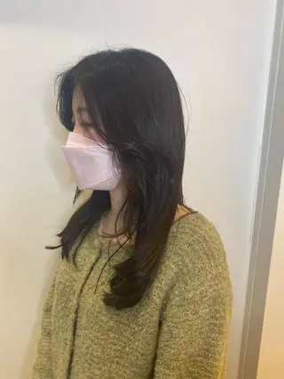 セミロング レイヤー/ハイトーン ROKUのヘアスタイル