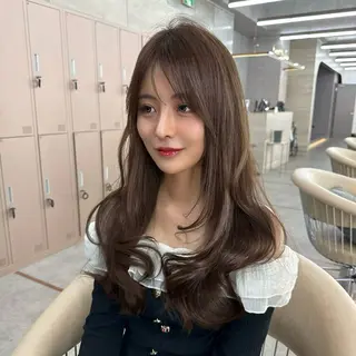 ロング カラー 垢抜けトレンド レイヤー🩵廣戸楓のヘアスタイル