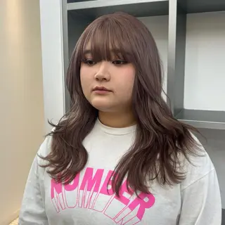 ミディアム カラー ✨うる艶/ブリーチ✨ 𝓡𝒖𝓷𝐚💋のヘアスタイル