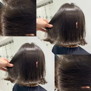 ミディアム カラー 韓国風ベージュ🤎 赤みなし🌿横浜🤎のヘアスタイル