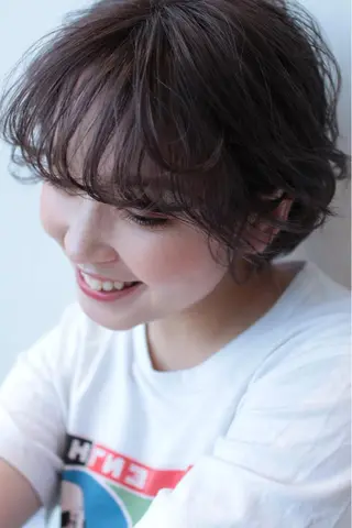 ショート 🧸レイヤーカット 🤎店長anju🪽のヘアスタイル