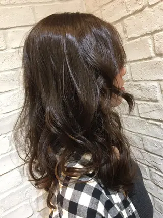 ロング カラー if所属・大崎if ほりはるかのヘアスタイル