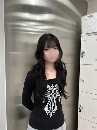 ロング 表参道ハッシュカット レイヤー/リノンのヘアスタイル