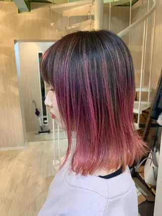 ミディアム カラー パーマ ヘアアレンジ nico  原宿所属・nico【代表】 市川　拓也のヘアスタイル