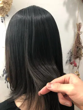 ミディアム コテ巻き風パーマ/ 髪質改善/河島恭平のヘアスタイル