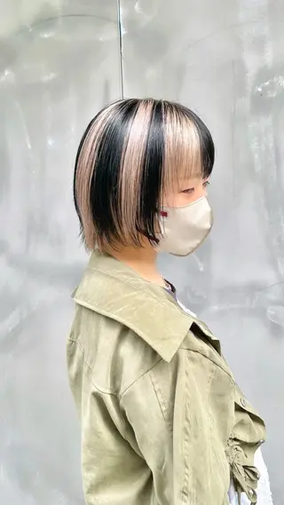 ショート カラー eir心斎橋店所属・心斎橋/ハイトーン/ RENのヘアスタイル