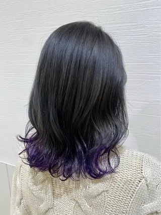 セミロング 髪質改善 /トリート メント/柏木結太のヘアスタイル