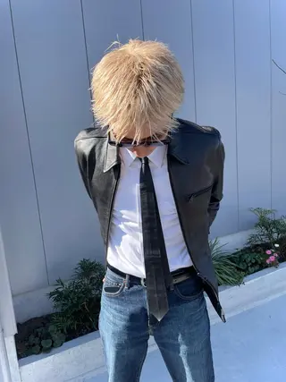 カラー スミレ /メンズ /コーンロウのヘアスタイル