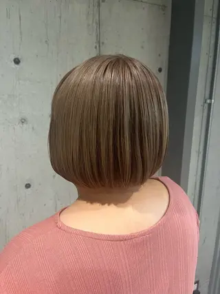 ショート カラー ヘアアレンジ 傷ませないカラー・ ボブ・リクト💥のヘアスタイル