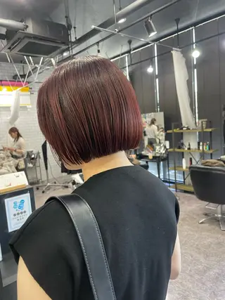 ミディアム カラー 友滝 真菜美のヘアスタイル