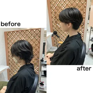 ショート パーマ 川間 将彦のヘアスタイル