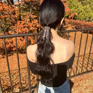 ロング ヘアアレンジ 飯塚 沙衣のヘアスタイル