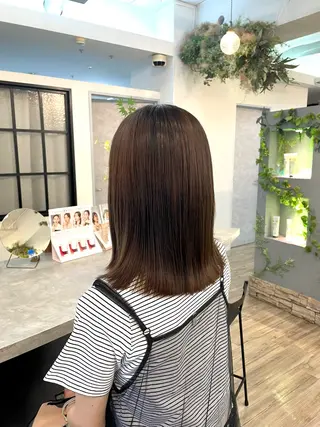 ミディアム カラー VISAGE ba.sk 金子詩帆のヘアスタイル