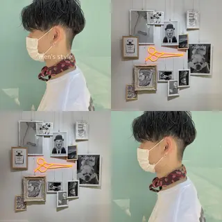 ショート メンズ CLUTCH天王寺 西藤遥河のヘアスタイル