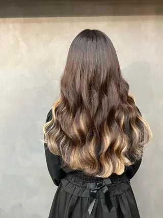 ロング ❤️‍🔥シールエク ＋カラー京❤️‍🔥のヘアスタイル