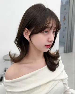 ロング カラー 韓国ヘア　紗希 🦋のヘアスタイル