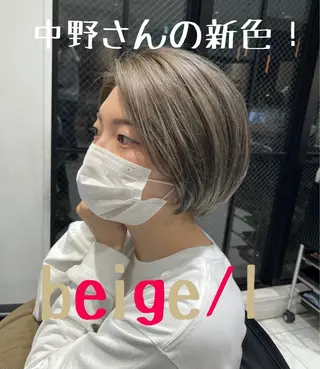 ショート カラー ミヤギ リュウキのヘアスタイル
