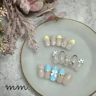 ネイル 🩷🩵mm.大宮 Riyo🧸🩵🩷のネイルデザイン