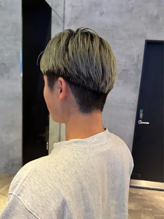 カラー メンズ グレージュ/レイヤー /ボブ/moyu🎀のヘアスタイル