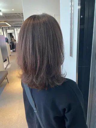 ミディアム カラー One By The Ect所属・ショート/脱白髪染め ☆宇﨑悠実のヘアスタイル